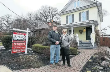  ?? ANDREW FRANCIS WALLACE TORONTO STAR ?? Toronto residents Mike and Andrée Sullivan are selling their century home after 27 years. Despite the COVID-19 pandemic, the city’s real estate market is showing few signs of slowing down.