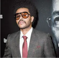  ?? KEVIN WINTER/GETTY ?? The Weeknd at the premiere of “Uncut Gems” in December in Hollywood, California.