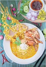  ??  ?? Northern Thai cuisine highlights at Siam Tea Room, Bangkok Marriott Marquis Queen’s Park.