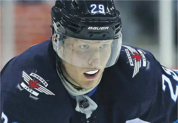  ?? — POSTMEDIA FILES ?? When asked about the decision by Vancouver Canucks players to ban the video game Fortnite on road trips this season, Winnipeg Jets sniper Patrik Laine said, ‘I think they just needed something to blame after last year.’ The Canucks finished 31-40-11 last season.