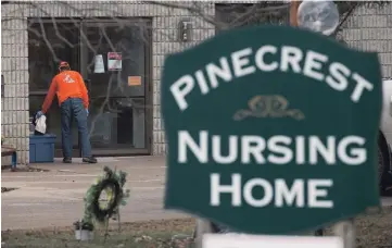  ?? RICK MADONIK TORONTO STAR FILE PHOTO ?? Pinecrest Nursing
Home in Bobcaygeon, a hot spot for COVID-19, has been declared free of the coronaviru­s. The news does not mean the home will reopen to visitors.
