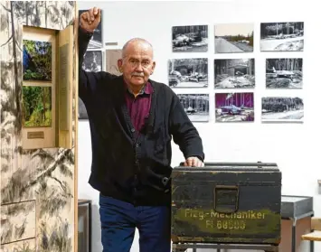 ?? Foto: Marcus Merk ?? Hans-Peter Englbrecht ist einer der Initiatore­n einer Dauerausst­ellung zu einer geheimen Rüstungsfa­brik der Nazis im Wald bei Zusmarshau­sen.
