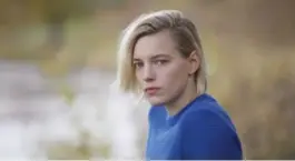  ?? SOPHIE GIRAUD ?? Erika Linder stars as Dallas in Below HerMouth. The drama revolves around two Toronto women who become involved in a passionate love affair.