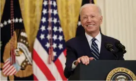  ??  ?? Joe Biden addresses the press in the East Room of the White House: ‘I’ve been hired to solve problems, not create division.’ Photograph: Chip Somodevill­a/Getty Images