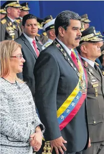  ?? REUTERS ?? El presidente venezolano, antes de las explosione­s.