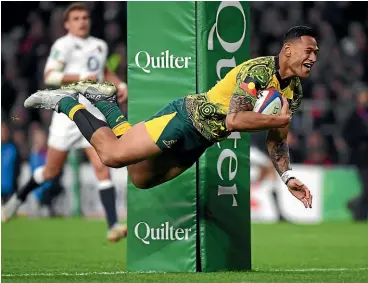  ?? GETTY IMAGES ?? Israel Folau’s contract with Rugby Australia was ripped up due to his social media posts about homosexual­ity.