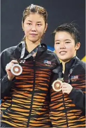  ??  ?? No time to waste: Goh Jin Wei (right) and Soniia Cheah must not treat their participat­ion in the All-England as a chance to gain exposure. Instead, they must produce results.