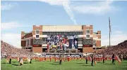  ?? [PHOTO COURTESY OF OKLAHOMA STATE ATHLETICS] ?? Oklahoma State announced Friday its plans to add a jumbotron to Boone Pickens Stadium.