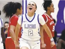  ?? HAYNE PALMOUR IV FOR THE U-T ?? La Jolla Country Day’s Jada Williams was one of the first high school athletes to sign an NIL deal when she did so last year.