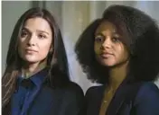  ?? NICK STRASBURG/HBO ?? Marisa Abela, left, as Yasmin and Myha’la Herrold as Harper in “Industry,” now in its second season.