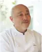  ??  ?? Chef Kazunori Otowa from Japan