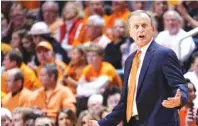  ?? FILE PHOTO BY PATRICK MURPHY-RACEY ?? Tennessee men’s basketball coach Rick Barnes added to a promising roster for 2020-21 with a signing class made up of three players rated among the top 70 college prospects in the nation.