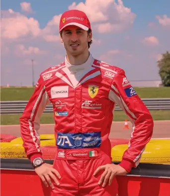  ??  ?? Antonio Giovinazzi, 24 anni, di Martina Franca: viceiridat­o GP2 nel 2016 e terzo pilota Ferrari dal 2017