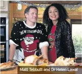  ??  ?? Matt Tebbutt and Dr Helen Lawal