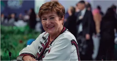  ?? ?? Internatio­nal Monetary Fund Managing Director Kristalina Georgieva.