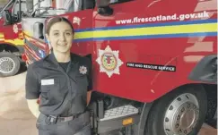  ??  ?? 0 Firefighte­r and student Flora Johnston overcame the coronaviru­s and is now running to back the NHS