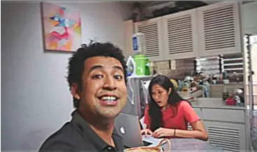  ??  ?? Filmmaker Lim benji’s Theex piece sees adam (Ghafir akbar) and nurul (ani Juliana Ibrahim) in flashback mode.