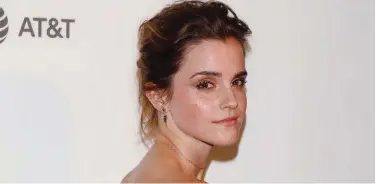  ?? File / Reuters ?? ↑ Emma Watson during an event.