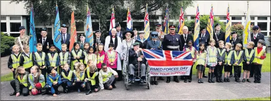  ??  ?? ■
Armed Forces Day ceremony at County Hall.