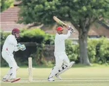  ?? ?? Gosport’s Mohammed Ali batting v Portsmouth & Southsea