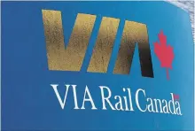  ?? RYAN REMIORZ THE CANADIAN PRESS ?? Via Rail is seeking financial support to build dedicated rail lines that will increase the frequency of trips and ensure its trains will no longer have to work around freight schedules on borrowed tracks.