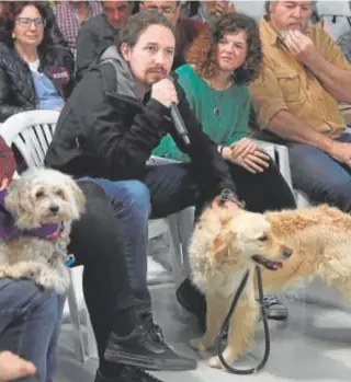  ?? // EFE ?? Pablo Iglesias, en un acto en 2019 contra el maltrato animal