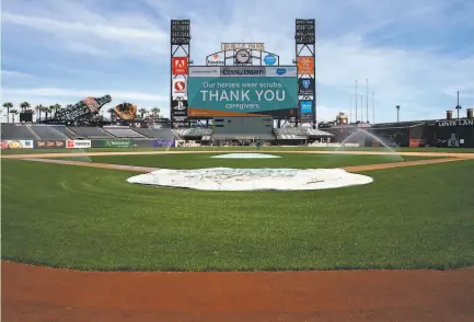  ?? Santiago Mejia / The Chronicle ?? The Giants’ odds of holding a second spring training at Oracle Park instead of Arizona increased with a new city order.