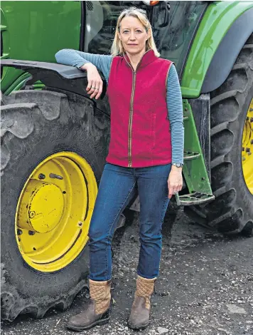  ?? ?? Farmer Lisa Edwards faced a backlash on social media after asking the Liverpool Agricultur­al Discussion Society to take women members