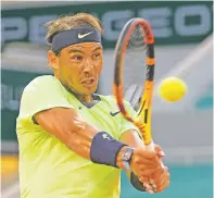  ?? MICHEL EULER/ASSOCIATED PRESS ?? Spain’s Rafael Nadal defeated Richard Gasquet of France in three sets on Thursday at the French Open in Paris.