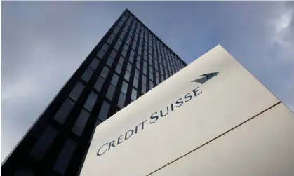  ?? ?? Credit Suisse reported a £6.6bn net loss for the whole of 2022. Photograph: Arnd Wiegmann/Reuters