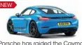  ??  ?? Alpine A110 1.8 S
List price £56,180 £56,180
Target Price
THE CONTENDERS
Porsche 718 Cayman 2.0 T
List price £52,965 £52,965
Target Price
Porsche has raided the Cayman options list, with the aim of delivering greater thrills. NEW NEW