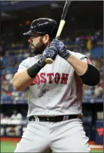  ?? File photo ?? Mitch Moreland came through in the clutch as the Red Sox defeated the Blue Jays on Sunday.