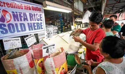  ?? — JAMSTA. ROSA ?? The NFA has started the distributi­on of NFA rice to outlets in Quezon City, enabling consumers to buy more affordable milled rice.