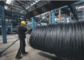  ??  ?? A steel factory in Lianyungan­g, in Jiangsu province, China. Donald Trump has slapped tariffs on $50bn worth of Chinese products, including steel