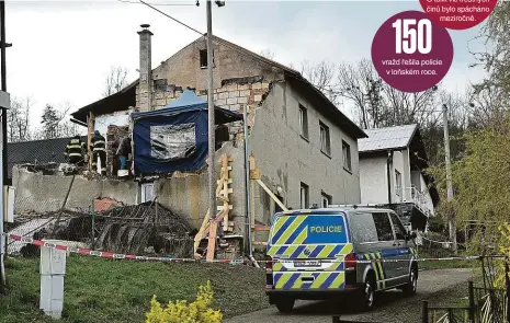  ?? Foto: Zdeněk Němec, MAFRA ?? Vyšetřován­í vražd přibylo V obci Loučka měl letos na jaře povraždit muž svoji rodinu a pak vyhodit dům do vzduchu.