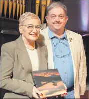  ?? ?? Delia Tobin, Mitchelsto­wn with Bill Power at the launch of his new book, ‘The Blackwater’.