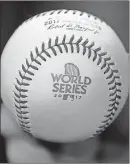  ?? David J. Phillip / AP ?? Speculatio­n is rife that ‘juiced’ baseballs are being used in this year’s World Series.