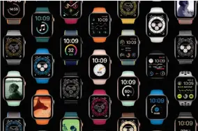  ??  ?? Watch face complicati­ons are getting a major upgrade in watchos 7.