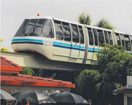  ??  ?? The Sea World Monorail first ran in August 1986 on what was Australia’s first single-rail circuit.