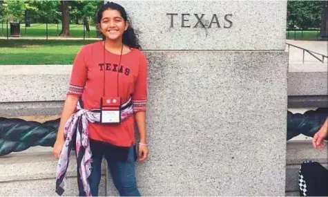  ?? Source: Pakistan Associatio­n of Greater Houston ?? Sabika Shaikh was one of ten people gunned down by an armed teenager at Santa Fe High School in Texas, US, on Friday.