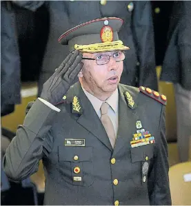  ?? DAVID FERNÁNDEZ. ?? General. Diego Luis Suñer, actual jefe del Ejército.