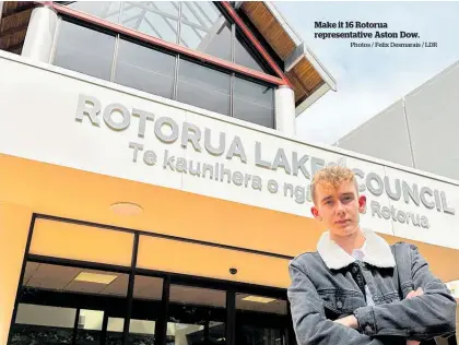  ?? Photos / Felix Desmarais / LDR ?? Make it 16 Rotorua representa­tive Aston Dow.