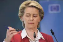  ?? Foto Jure Eržen ?? Predsednic­a evropske komisije Ursula van der Leyen je vladi Janeza Janše odčitala lekcijo iz vladavine prava.