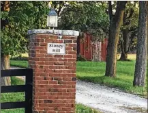  ?? NICK BLIZZARD / STAFF ?? Montgomery County has issued a stop-work order against the operator of the Stoney Hill Bed and Breakfast on Upper Miamisburg Road for using a barn as a wedding chapel.