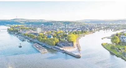  ?? FOTO: KOBLENZ TOURISMUS/DOMINIK KETZ ?? Die Stadt Koblenz in Südwestdeu­tschland bietet spektakulä­re Aussichten.