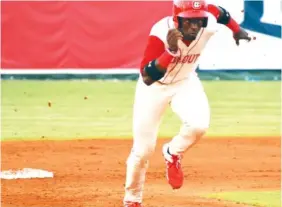  ?? STAFF PHOTO BY PATRICK MACCOON ?? Chattanoog­a Lookouts outfielder Taylor Trammell competed for the second straight season in the MLB All-Star Futures game. He drove in a run and attempted a steal of home plate in Sunday night’s game at Progressiv­e Field in Cleveland, Ohio. .