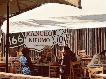  ?? Photos by Carl Nolte/The Chronicle ?? Rancho Nipomo is a big barn of a place that specialize­s in tri-tip and oak-smoked meats.