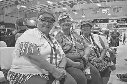  ?? DESIREE ANSTEY/JOURNAL PIONEER ?? From left, sisters Lucille Arsenault, Sylvia Gallant and Eveline Doiron were able to reunite with many family members at the World Acadian Congress 2019.