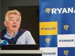  ?? Foto: AFP ?? Ryanair-Chef Michael O'Leary stellt seine Kundinnen und Kunden auf höhere Preise ein.