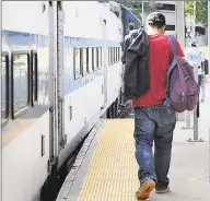  ?? Hearst Connecticu­t Media file photo ?? Danbury branch passengers will travel to their connecting MetroNorth trains by way of buses as the rail line undergoes two months of maintenenc­e.